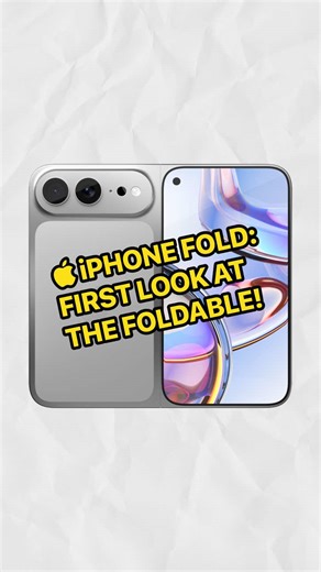 This is the brand new iPhone Fold coming out in September 2026 with a stunning book-style design! Do you plan upgrading? #foldableiphone #iphonefold #applenews #appleiphone #appleevent