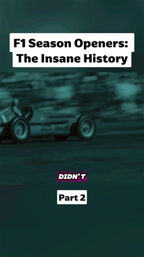 F1 Season Openers: The Insane History #Formula1 #Racing #History #Motorsport #Season