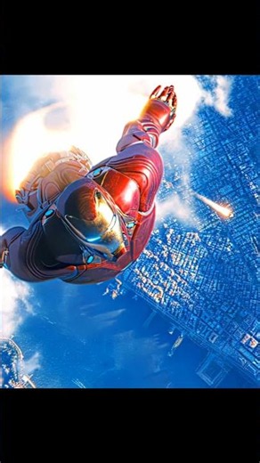 Iron Spider & Iron Man Stratosphere Drop 4K 🔥 #Shorts #Marvel #spidermannowayhome #marveledits