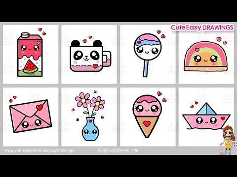 1 Hour of Cute & Easy Drawings Collection Video | Sunday Special Step-by-Step Tutorials for Kids!