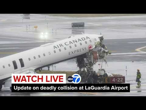 LIVE | Update on deadly collision at LaGuardia Airport in New York City