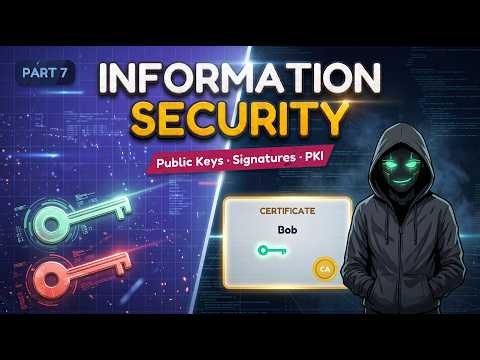 Information Security | Asymmetric Encryption Algorithms and PKI | part 7