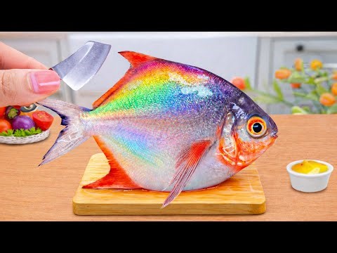 Masala Fish Curry Recipe | How To Make Pomfret Curry🔥Tiny Food ASMR #2