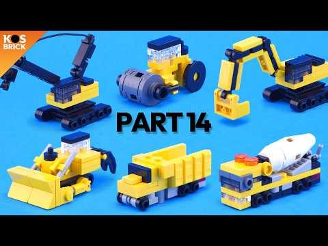 Lego Construction Mini Vehicles - Part 14 (Tutorial)