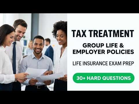 Master Tax Treatment of Group Life & Employer Policies | 2026 Life Insurance Exam Prep