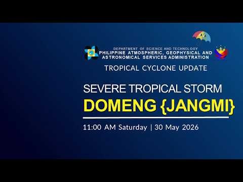 Press Briefing: Typhoon Domeng (Jangmi ) issued at 5:00 PM | May 30, 2026 - Saturday