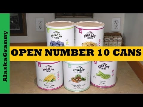 Number 10 Cans...How To Store Open Dehydrated Freeze Dried Foods To Last