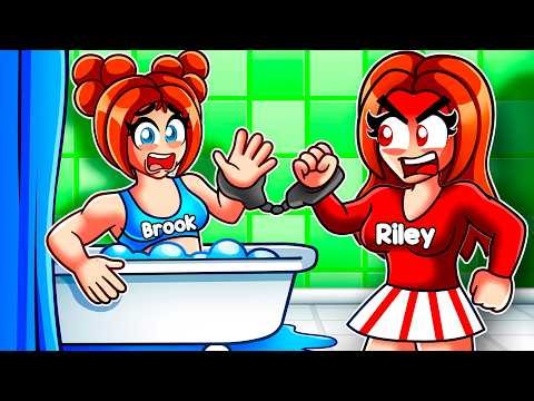 Handcuffed to MY SISTER for 24 HOURS in Roblox!