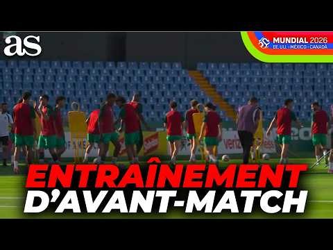 ENTRAÎNEMENT de la SÉLECTION MAROCAINE avant le MATCH contre LES PAYS-BAS LORS | Coupe du Monde 2026