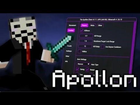 🌺 Apollon Client 1.26.13 (32/64 Bit) MCPE 1.26.13 Client 🚀 | You NEED This! The latest Android/iOs