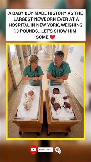 13 POUNDS! 😱 The Biggest Baby Ever Born in New York! #shorts