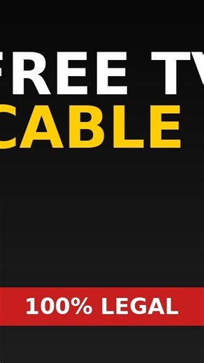 Stop Paying for TV — These Apps Are Free and Legal #Shorts