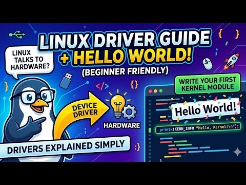 Linux Device Drivers for Beginners | Write Your First Kernel Module (EP 1)