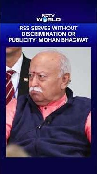 RSS Serves Without Discrimination Or Publicity: Mohan Bhagwat