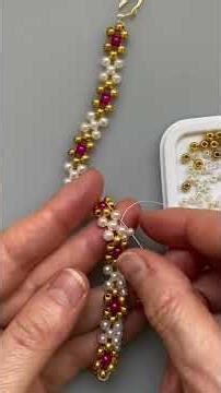Beaded bracelet with elegant design. Part 2