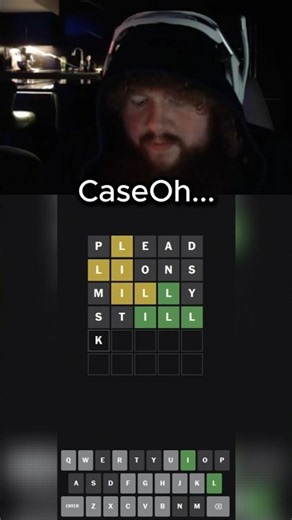 CaseOh Almost Failed At This Wordle 😭 19/08/2026 #caseoh #meme