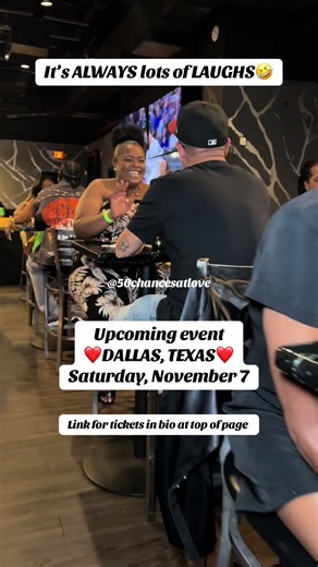 It’s ALWAYS lots of laughs going on🤣Fun times are had🥳 Dallas and surrounding areas SECURE your tickets NOW! A time will be had🎉 Eventbrite link for tickets in bio at top of page. #dallassingles #speeddating #fyp #networking #connections