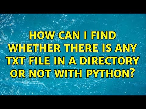 How can I find whether there is any txt file in a directory or not with Python? (4 Solutions!!)