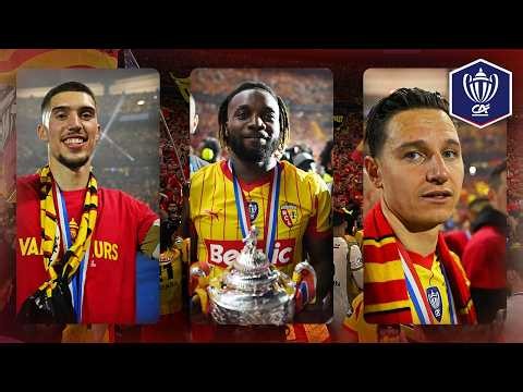 Joie et réactions après le premier sacre du RC Lens en Coupe de France Crédit Agricole