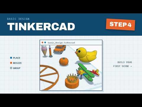 Tinkercad Basics Step 4 | Make a Fidget Toy | Learn the Basics of TinkerCAD while making cool toys!