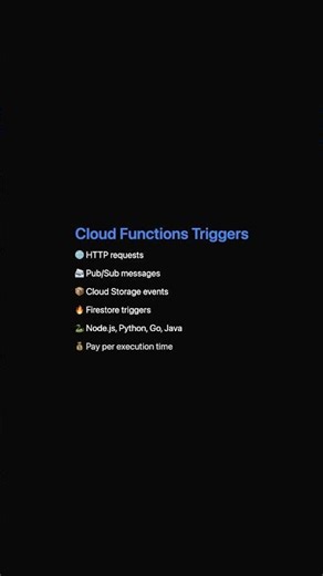 Build event-driven functions with GCP's FaaS platform.\n\n#GCP #GoogleCloud #CloudComputing #DevOps #T