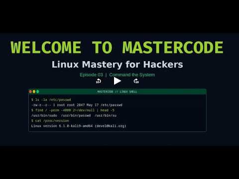 Linux Mastery for Hackers | MasterCode Ethical Hacking Series [Episode 03]