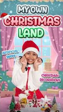 My Own Christmas Land 🎄 | Christmas decorations for Kids | Adi Connection AC #shorts