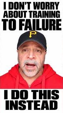 I DON'T Worry About Training to Failure