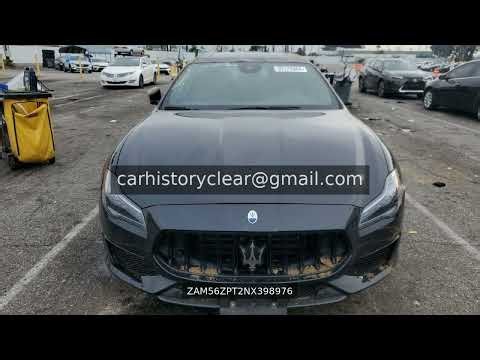 ZAM56ZPT2NX398976 | 2022 Maserati Quattroporte Trofeo CA Black Sedan Bold Power