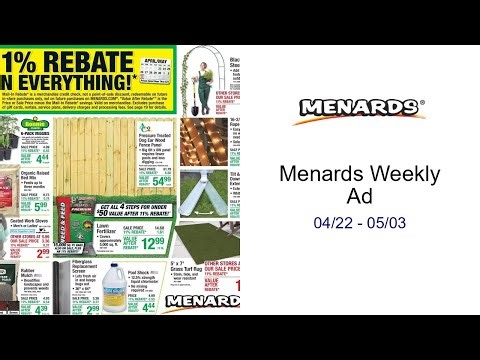 Menards Weekly Ad 04/22 - 05/03