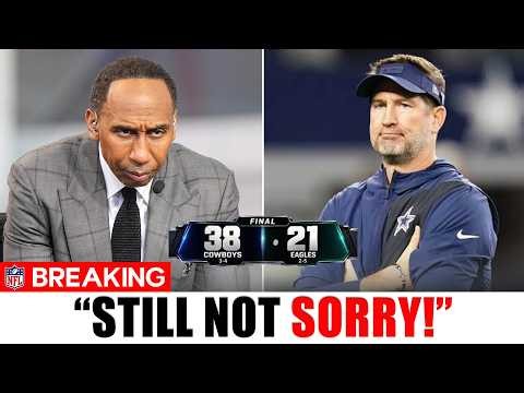 Stephen A. Smith STILL Won't Apologize to Brian Schottenheimer After Cowboys Win!