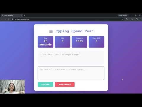 Typing Speed Test Frontend Project Made With HTML,CSS and JavaScript