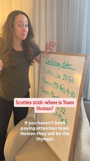 Joanne Courtney on Instagram: "Not going to lie, the schedule bugs me. If the Scotties was moved 1-2 weeks earlier, at least the Canadian Olympic reps would have the option to decide if it works with their schedule to compete at the Scotties… the way it stands now doesn’t leave it up to the team in my opinion. It used to be that the men’s and women’s Olympic teams couldn’t participate in the Scotties or Brier, but that changed in 2022 🌪️🥌"