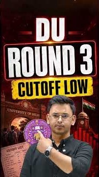 DU Round 3 Cutoff low?😱 | DU BSc Round 3 Cutoff 2026 vs 2025 | Careers360