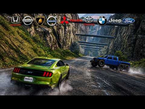 Impossible Broken Bridge vs Pickup Trucks 🚙💥 | BeamNG.drive