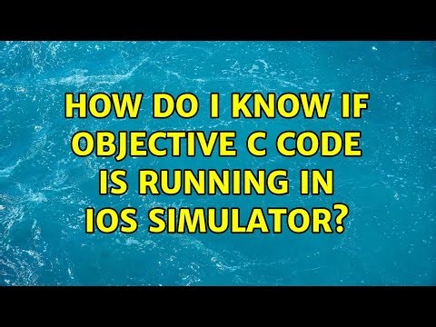 How do I know if objective C code is running in iOS simulator?