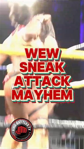 Cherry Bomb vs. Leva Bates & Athena vs. Hania in a ladder match! WEW Sneak Attack Mayhem! Dec 31!