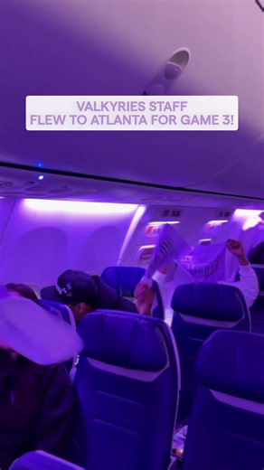 COAST TO COAST! ⚔️ The whooole Valks staff flew from the Bay to the A for Game 3.