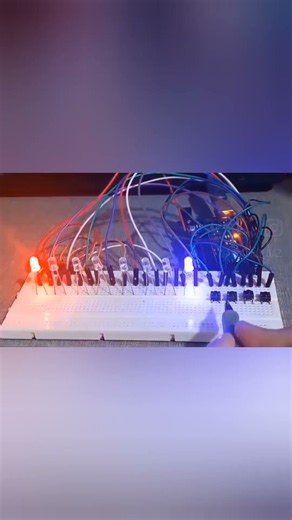 4 Buttons, 4 Different LED Patterns! 🔘💡