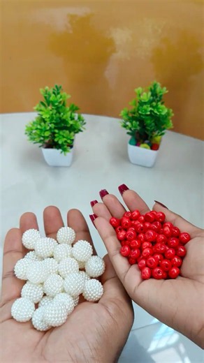 ❤️🤍 red & White Marble Drop 😍 | Super Satisfying Reverse Video #Shorts