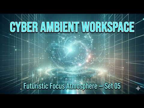Cyber Ambient Workspace — Futuristic Focus Atmosphere Set 05