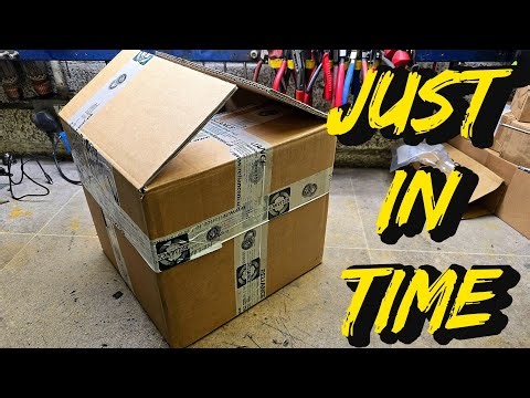 Restocking the workshop with a stock order of FAG bearings. 