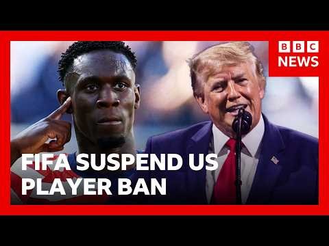 US player reinstated for World Cup after Trump calls Fifa | BBC News