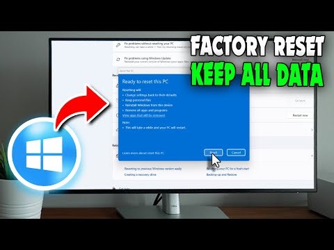 How to factory reset windows 11 without losing data?