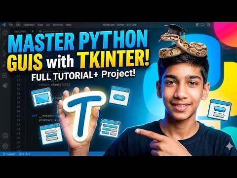 Master Tkinter GUIs with Python: A Comprehensive Tutorial & Project 🐍 #Python #GUIs #Programming ..