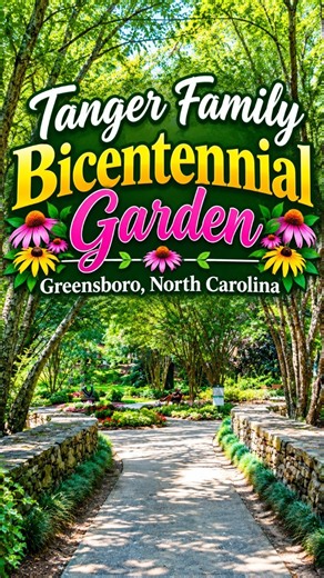 Tanger Family Bicentennial Garden - One of Greensboro, North Carolina's finest Gardens