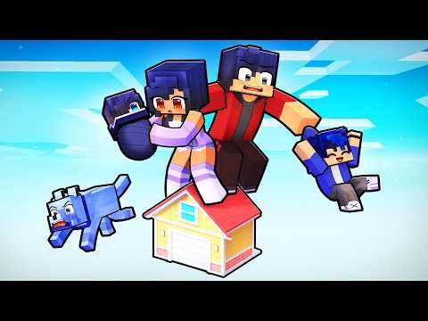 Playing as a FAMILY in ONE HOUSE in Minecraft!