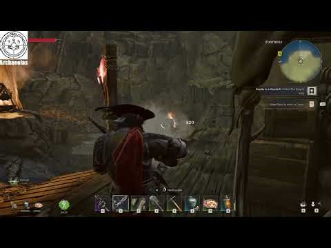 Windrose. An exploding barrel and a tiny iron mine.