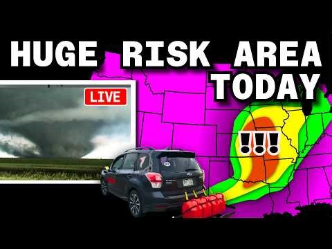 BIG DAY for Tornadoes - Live Chasers on the Ground