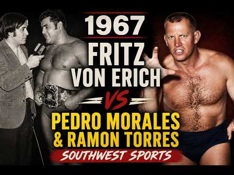 RARE 1967 Match: Fritz Von Erich vs Pedro Morales & Ramon Torres | Southwest Sports